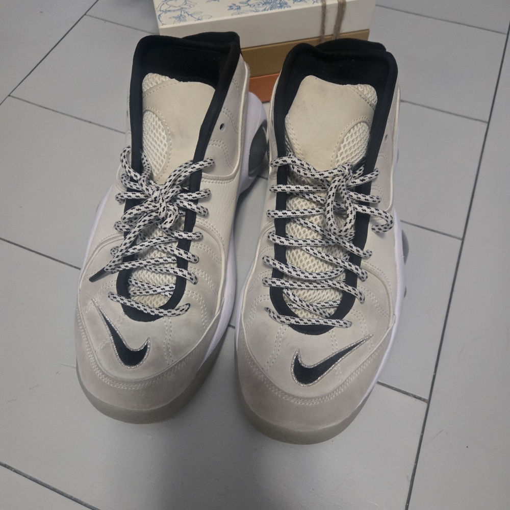 Nike High-Top Sneakers in Cream and Black